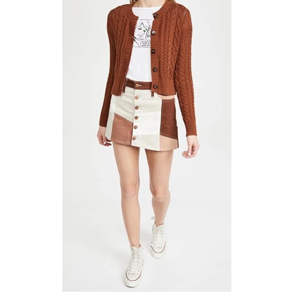 Alice & Olivia Colorblock pattern mini skirt - Picture 3 of 7